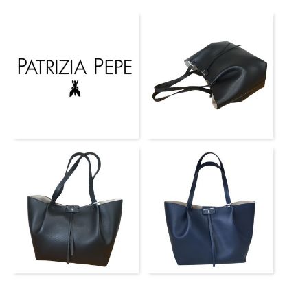 Immagine di PATRIZIA PEPE DONNA shopping media in PELLE con borsa interna inclusa 2V8895