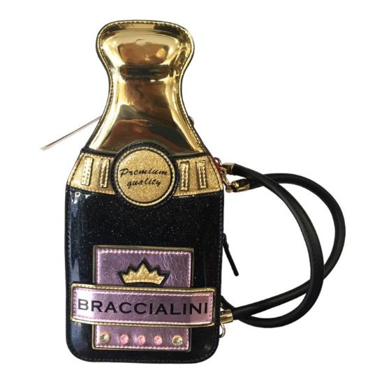 Immagine di BRACCIALINI Shape Borsa donna WINE VINO a forma di bottiglia di vino B16873
