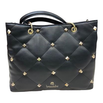 Immagine di BRACCIALINI Borsa Shopper Grande da braccio con divisori e tracolla B17448