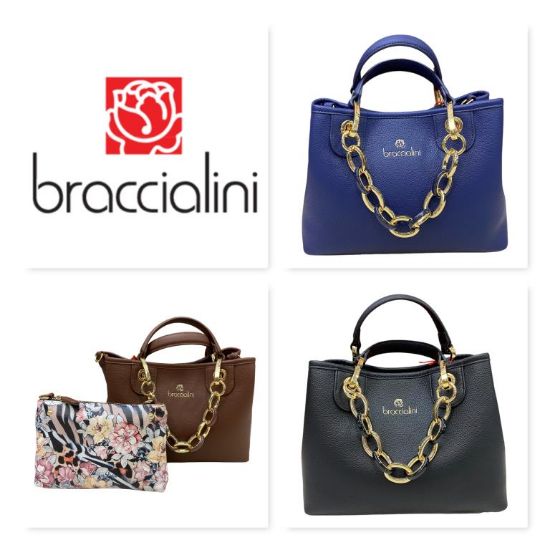Immagine di BRACCIALINI BETH Shopper Media da braccio con tracolla e pochette estraib B17381