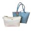 Immagine di PASH BAG SHOPPER REVERSE DA SPALLA + borsa interna e SCIARPA Bianco/Azzurr PARIS