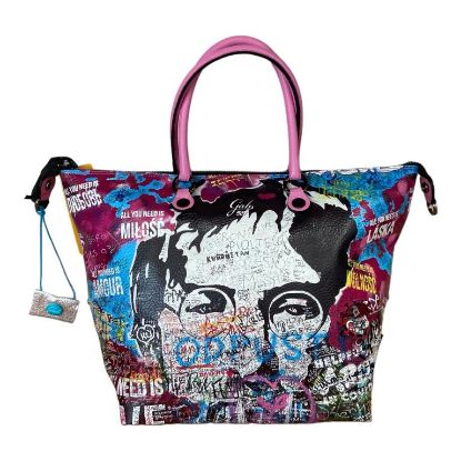 Immagine di GABS BORSA SHOPPER Trasformabil PELLE bauletto sacca zaino 567-MURALES G3 PLUS L