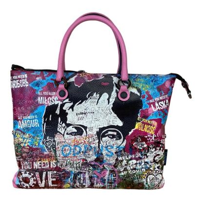 Immagine di GABS BORSA SHOPPER in PELLE Trasformab bauletto sacca zaino 567 - MURALES G3 M