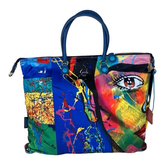 Immagine di GABS BORSA DONNA SHOPPER Trasform in bauletto / Tessuto 562 - FRIDA G3 VELA L