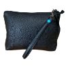 Immagine di GABS POCHETTE Astuccio in pelle Con maniglia x polso Chiuso da zip BLACK AMINA M