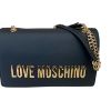 Immagine di LOVE MOSCHINO BORSA DA SPALLA 3 DIVISORI interni PATTINA tracolla scorrev JC4192