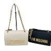 Immagine di LOVE MOSCHINO BORSA DA SPALLA 3 DIVISORI interni PATTINA tracolla scorrev JC4192