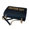 Immagine di LOVE MOSCHINO BORSA DA SPALLA 3 DIVISORI interni PATTINA tracolla scorrev JC4192