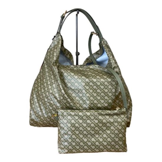 Immagine di GHERARDINI BORSA DONNA SACCA DA SPALLA CON ASTUCCIO INTERNO AMAZZONIA verde 1020