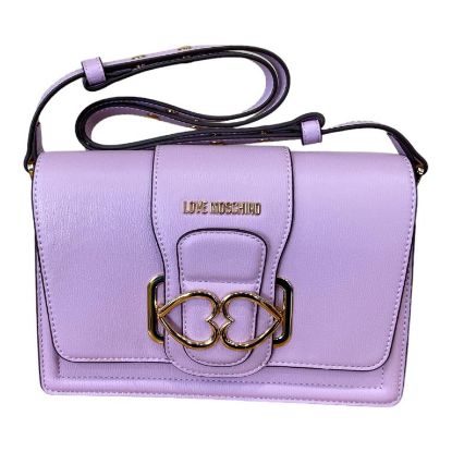 Immagine di LOVE MOSCHINO BORSA DA SPALLA CHIUSA DA PATTA 2 DIVISORI tracolla regolab JC4037