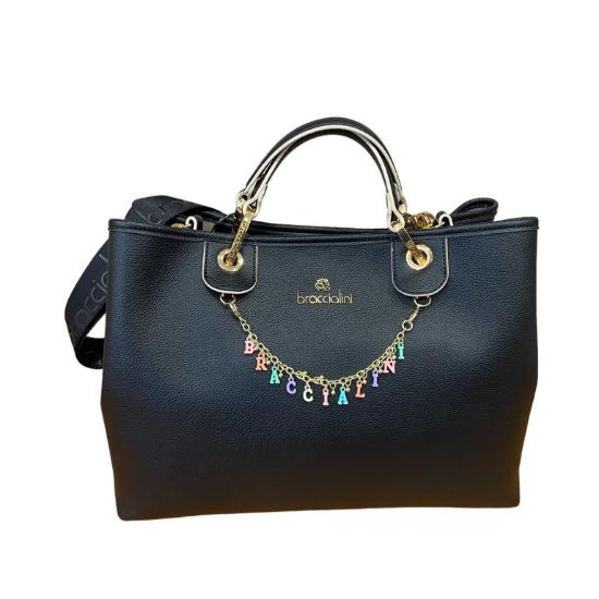 Immagine di BRACCIALINI Borsa MY BAG Shopper da braccio con tracolla e pochette NERO B17690