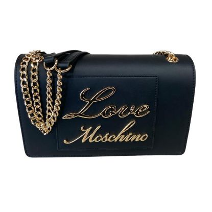 Immagine di LOVE MOSCHINO BORSA DA SPALLA 3 DIVISORI interni PATTINA tracolla scorrev JC4117