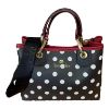 Immagine di BRACCIALINI BETH pois Shopper Media da braccio con tracolla e pochette B17941