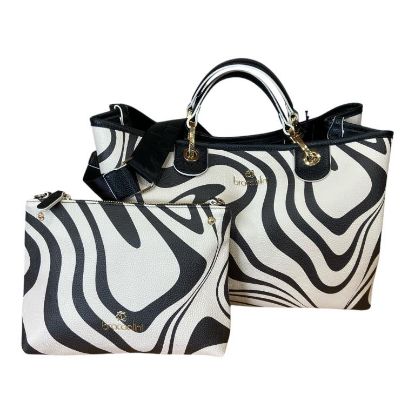 Immagine di BRACCIALINI BETH print Borsa Shopper da braccio con tracolla e pochette B17940