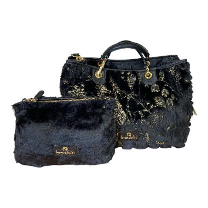 Immagine di BRACCIALINI BETH FUR Borsa Shopper da braccio con tracolla e pochette B17896