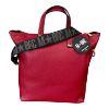 Immagine di MBRC borsa donna shopper Grande da braccio con tracolla / Made Italy ROSSO T194