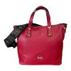 Immagine di MBRC borsa donna shopper Media da braccio con tracolla / Made Italy ROSSO T195