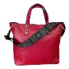 Immagine di MBRC borsa donna shopper Media da braccio con tracolla / Made Italy ROSSO T195