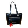 Immagine di LOVE MOSCHINO BORSA DONNA SHOPPER da spalla SPAZZOLATO NERO LUCIDO JC4141