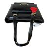 Immagine di LOVE MOSCHINO BORSA DONNA SHOPPER da spalla SPAZZOLATO NERO LUCIDO JC4141