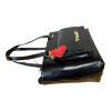 Immagine di LOVE MOSCHINO BORSA DONNA SHOPPER da spalla SPAZZOLATO NERO LUCIDO JC4141