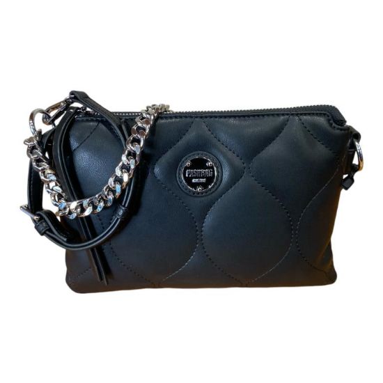 Immagine di PASH BAG BORSA DONNA POCHETTE Tracollina con 2 divisori interni Black ALEXIA