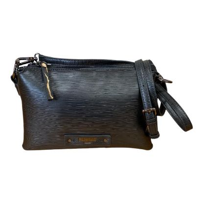 Immagine di PASH BAG BORSA DONNA POCHETTE Tracollina con 2 divisori interni Nero ALEXIA