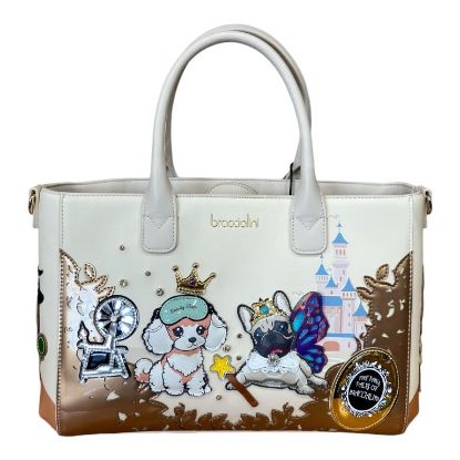 Immagine di BRACCIALINI ANIMALS Borsa Shopper Grande da braccio con tracolla CANI B17861