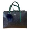 Immagine di PASH BAG Borsa donna shopper da spalla con tracolla applicabile Nero/Verde KYRA