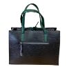 Immagine di PASH BAG Borsa donna shopper da spalla con tracolla applicabile Nero/Verde KYRA