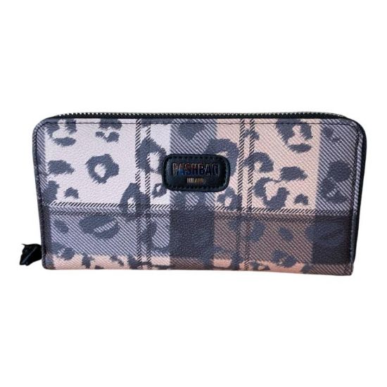 Immagine di Pash Bag PORTAFOGLI DONNA A 2 SOFFIETTI CHIUSO DA ZIP 8 card Multicolor BRIGITTE