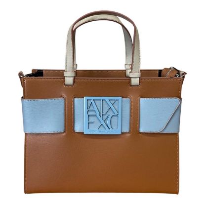 Immagine di ARMANI AX borsa donna shopping MEDIO GRANDE da Braccio cn tracolla MARRON 942689