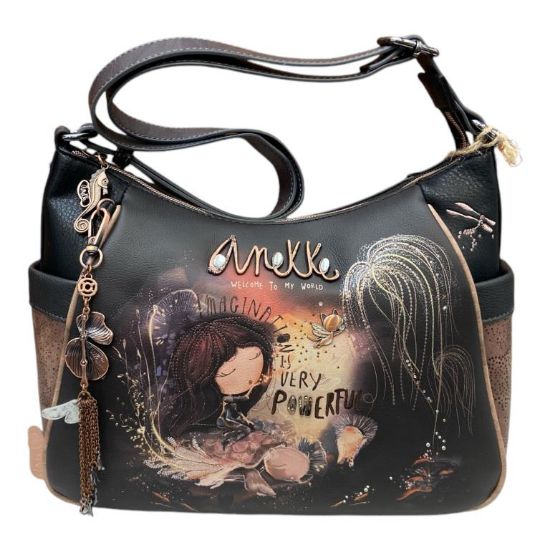 Immagine di ANEKKE Borsa Donna Sacca Hobo Media da spalla con tracolla regolabile 39703002