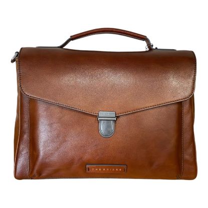 Immagine di THE BRIDGE Borsa lavoro Cartella professionale in pelle + tracolla pc 13" 053344