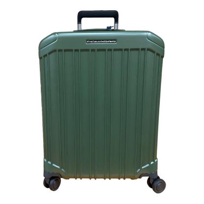 Immagine di PIQUADRO TROLLEY 4 RUOTE Piccolo CABIN SIZE bagaglio 1,9kg Verde BV4425PQL