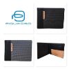 Immagine di PIQUADRO PORTAFOGLI UOMO TESSUTO PELLE PORTA DOCUMENTI + 12 CARTE CRED PU1241BL