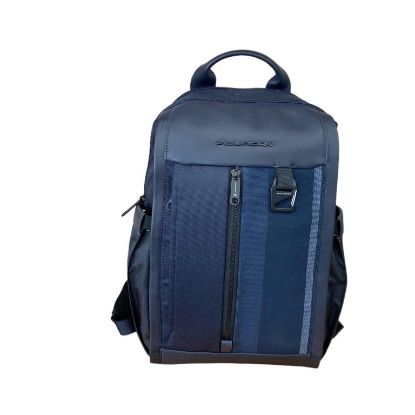 Immagine di PIQUADRO ZAINO MEDIO Profess TESSUTO E PELLE pc 14" + porta ipad blu CA6313S131