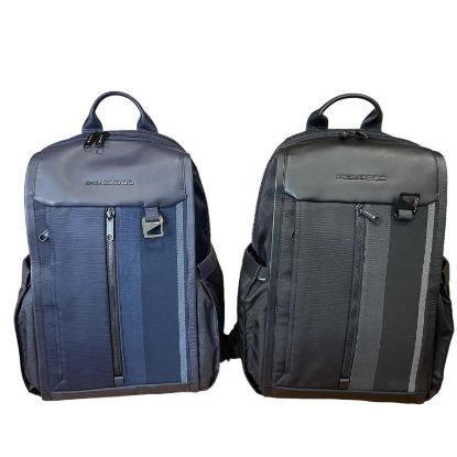 Immagine di PIQUADRO ZAINO Grande Mult tasche TESSUTO PELLE  pc 15,6" + ipad 12,9 CA6314S131