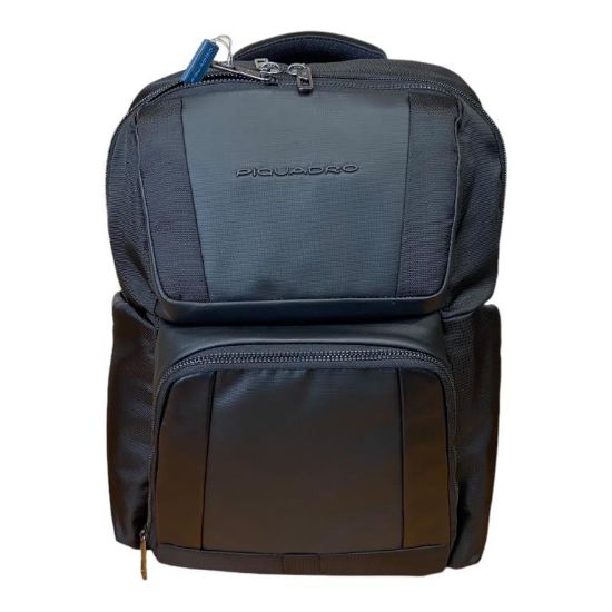 Immagine di PIQUADRO ZAINO Medio Piccolo TESSUTO E PELLE tasca pc 14" + ipad CA6219W120