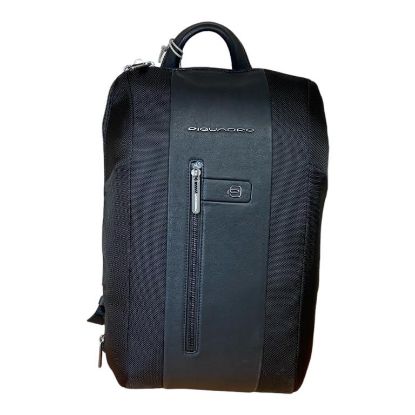 Immagine di PIQUADRO ZAINO MEDIO Professional Sottile TESSUTO PELLE tasca pc 15,6" CA6383BR2