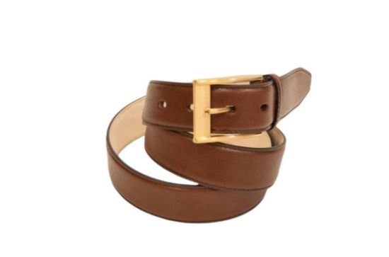 Immagine di THE BRIDGE CINTURA DA UOMO IN PELLE CON FIBBIA RIVESTITA IN PELLE 3,4 cm 036213