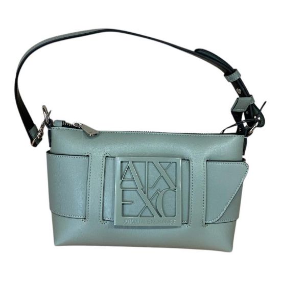 Immagine di ARMANI EXCHANGE piccola borsa da spalla chiusa da zip tracolla fissa VERD 942907