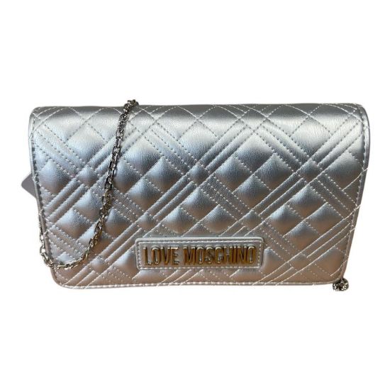 Immagine di LOVE MOSCHINO BORSA Donna Pochette a tracolla CHIUSA da PATTA Silver JC4079