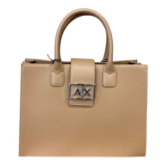 Immagine di ARMANI AX Shopper Media 2 manici da braccio con tracolla e divisori 305AF12039