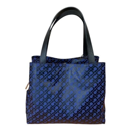 Immagine di GHERARDINI BORSA DONNA SHOPPING MEDIA DA BRACCIO CON 3 DIVISORI Blu GH 0223