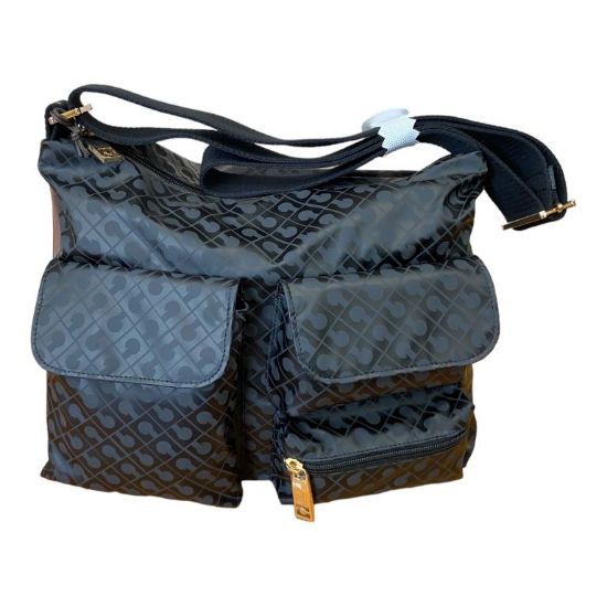 Immagine di GHERARDINI BORSA DONNA SACCA DA SPALLA TASCHE Esterne TRACOLLA REGOLAB nero 0332