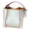 Immagine di Pash Bag Borsa Sacca Secchiello da spalla con tracolla e divisori Bianco STAN