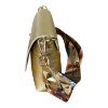 Immagine di M BRC borsa sacca Piccola da spalla in pelle 2 tracolle chiusa da patta ORO C110