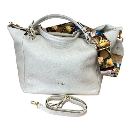 Immagine di M BRC borsa donna Shopper grande in pelle da braccio con 2 tracolle incluse C076