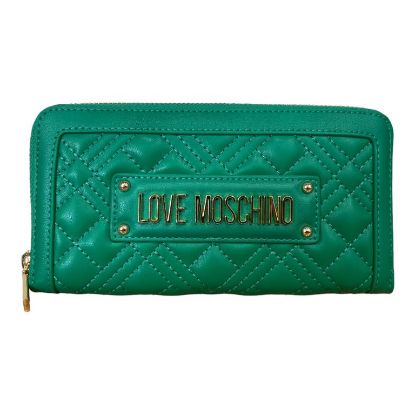Immagine di LOVE MOSCHINO PORTAFOGLI DONNA A 2 SCOMPARTI CHIUSO da ZIP 8 CARD ver/fux JC5600